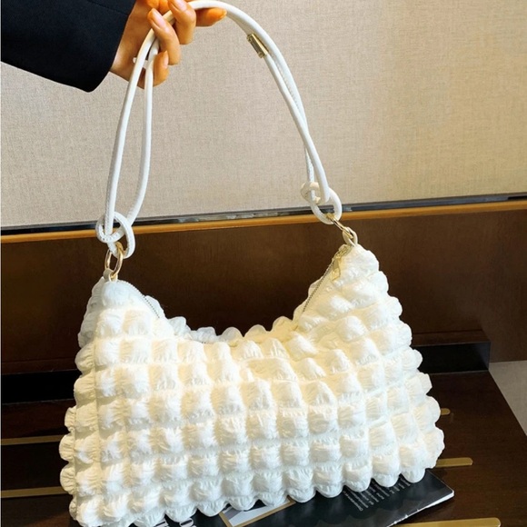 Ruched bag Ivory - Picture 5 of 10